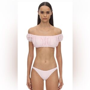 SOLID & STRIPED Eloise Gingham Bikini Top and Bottom